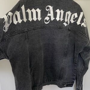 Palm Angels Charcoal Denim Jacket